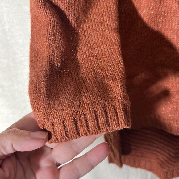 Merona rust colored Hi-Lo tunic sweater size medium - Picture 4 of 8